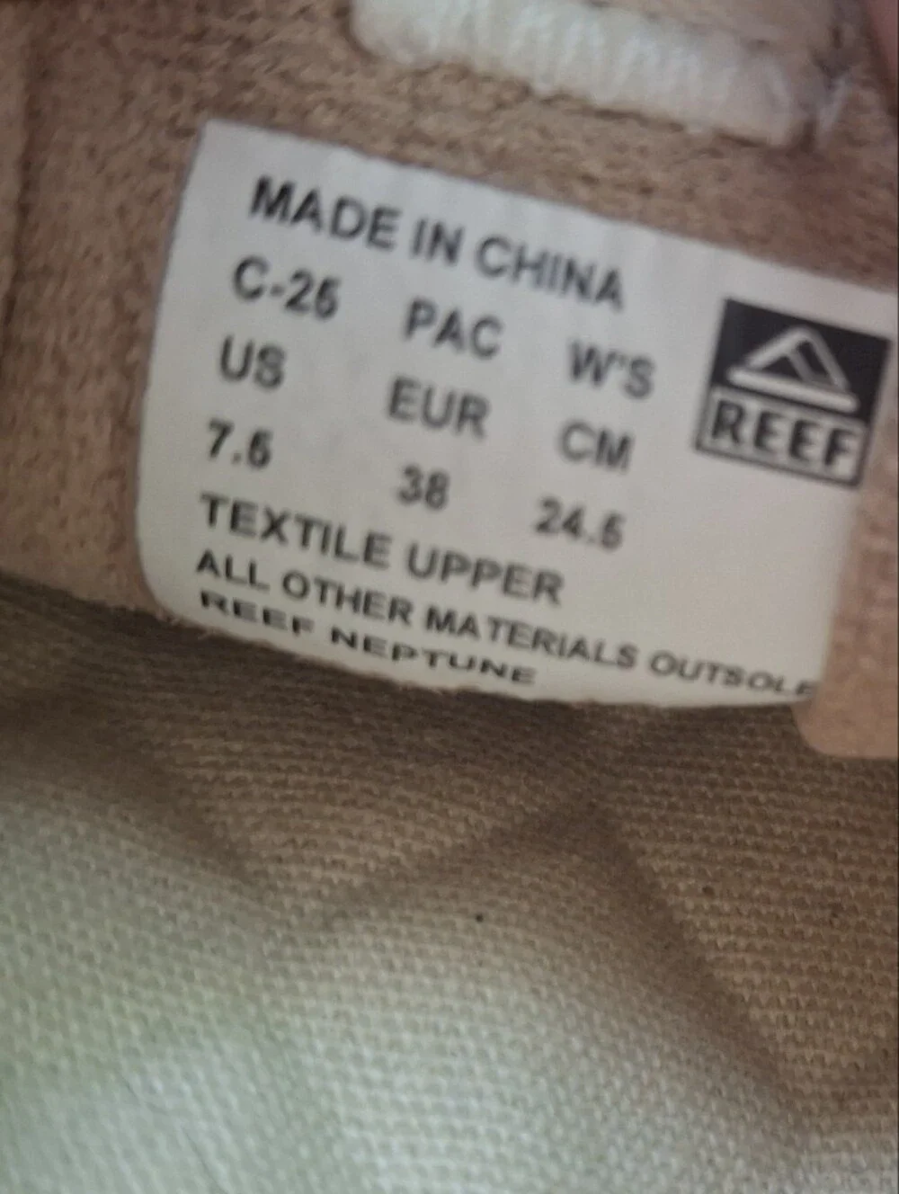 Reef Women's Neptune Sneakers Size 7.5. - Picture 10 of 10